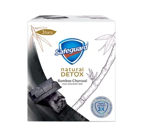 Safeguard Detox Face and Body Bar Charcoal 108gx3