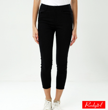 Red Girl Colored Long Pants High Waist Ladies RSLB28-0283