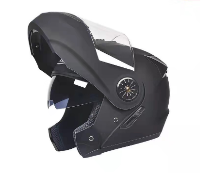 ICC Standard Motorcycle Modular Helmet Dual Lens Flip Up Racing Helmet Unisex