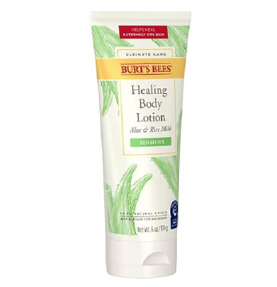 BURTS BEES Sensitive Healing Body Lotion Aloe & Rice Milk 170G
