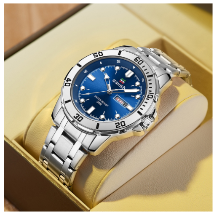 Original Luxury Fashion Watch Luminous Calendar Waterproof Business Simple Quartz Watch M1