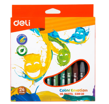 Deli EC20120 Oil Pastels 24 Colors