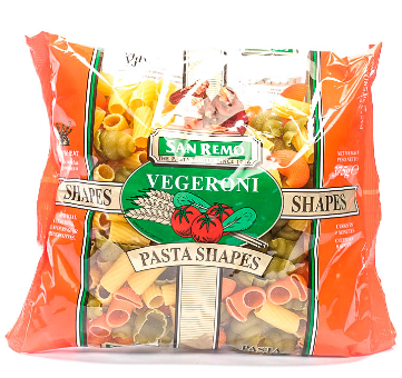 San Remo Vegeroni Shapes 375g