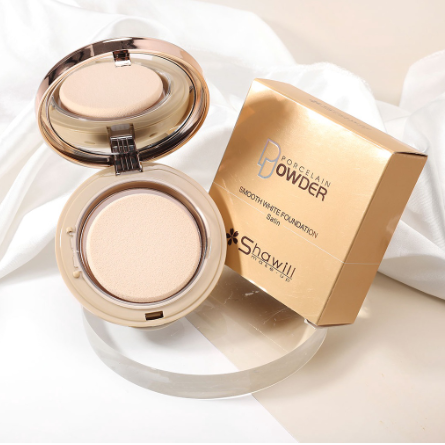 Shawill Foundation Powder Oil Control Setting Powder Easy to Carry Compact Face Powder Makeup S2014