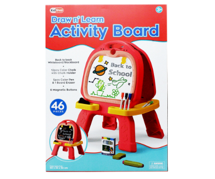 KidShop Draw 'n Learn Magnetic Buttons Activity Board