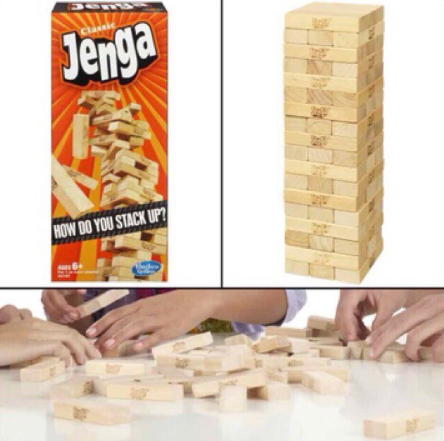 54pcs Jenga Jumbo size Wooden Building Blocks Educational Toys Toyhouse