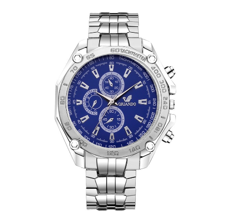 Crazy Selling Men's Business Steel Band Quartz Watch YG740 004