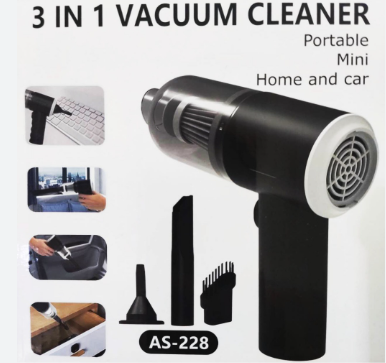 3 in 1 household appliances portable wet and dry car vacuum cleaner 120W power