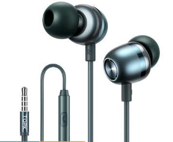 TOPK F36 Universal 3.5mm Stereo In-Ear Wired Headphones Handfree Heavy Subwoofer Driver Earbuds Sports Earphones With Mic