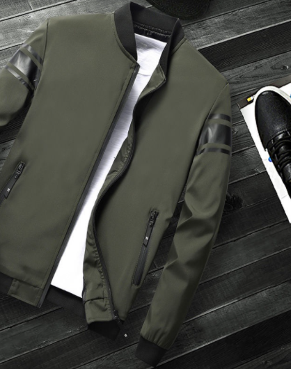 Men's Jacket Outdoor Waterproof Outwear Spring Autumn Windproof Collar Windbreaker Slim Baseball Bomber Jacket