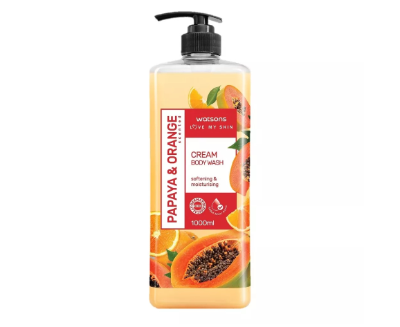 Love My Skin Cream Body Wash Papaya and Orange 1000ML