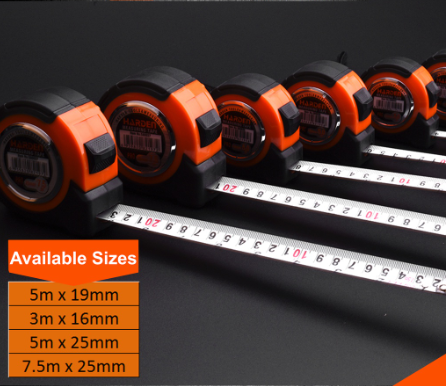 Harden Measuring Tape (Inch/Cm) (Professional) Measure Germany 5m Custom Steel