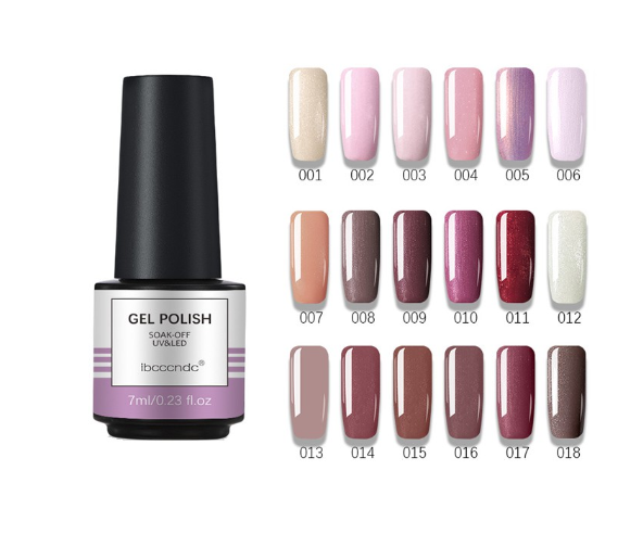 IBCCCNDC Nail Gel Polish Soak Off Uv Art LED Nail Art Varnishes 7ML