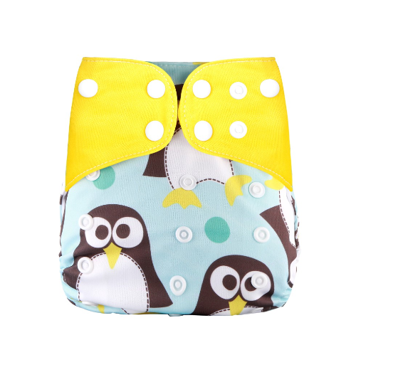 Reusable Waterproof Diaper With Single Size Print D40