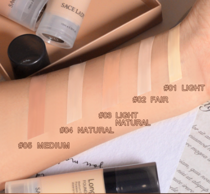 SACE LADY Liquid Foundation Matte Poreless Finish Waterproof Ultra-HD Medium Coverage Face Makeup