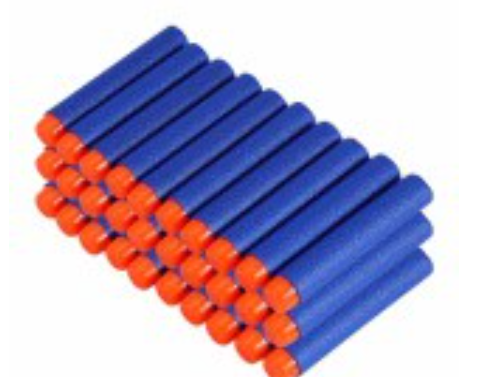 30pcs Refill Bullet Darts for Soft Gun Kid Toy Gun Nerf