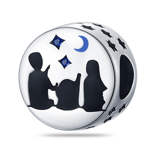 Genuine 925 Silver Little Boy Fox Rose Pyramid Mummy Charms Fit Original Charm Bracelets Diy Moon Cat Schnauzer Pendant For Jewelry S3