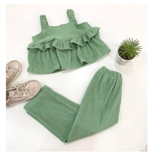 Sophia Gingham Fashion OOTD Terno for Kids-Girls D25