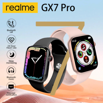 Realme Original Smart Watch GS7 MAX 2022 Waterproof Bluetooth Watch for Women Original Smart Watch GS7 MAX 2022 Waterproof Bluetooth Watch for Women Men Sports Watch