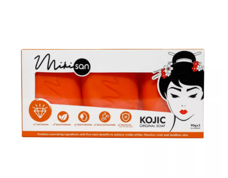 MIKI SAN Kojic Original Bar Soap 90Gx3