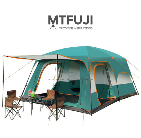 Mt,fuji Camping Tent 1 Bedroom 1 Hall Big Tent Waterproof /Windproof /Sunproof -4-6 Person