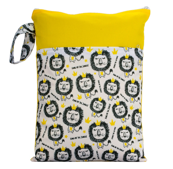 25x35cm Wet Dry Bags Double Pocket Zipper Wet Bag For Baby Cloth Diapers Washable Travel Bags Clothes with Two Zip Bag 005