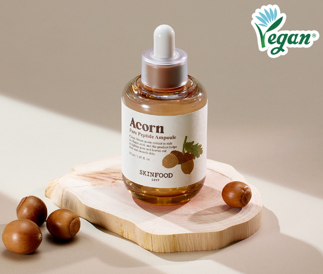 Acorn Pore Peptide Ampoule 55M Tighten Enlarged Pores  Improve Skin Elasticity  Increase Skin Firmness