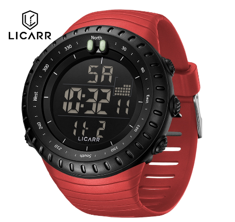 LICARR Brand Original Men's Watch Stopwatch Fashion Sports Light Calendar Waterproof 9521 04