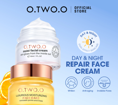 O.TWO.O 2pcs Moisture Cream Moisturizer Repair Skin+Retinol Renewal Face Cream Skin Cream