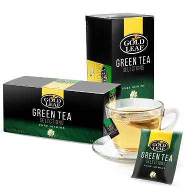Gold Leaf Green Tea Selections: Pure Jasmine 24 Teabags