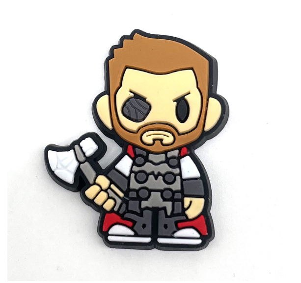 Marvel Iron Man Captain America Series jibits Avengers Jibits croc Accessories Charms Shoe Buckle Decoration Pins for Kids C2