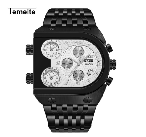 Original Luxury Men's Watch Fashion Unique Waterproof Stainless Steel Calendar Sports Quartz Men's Watch 05