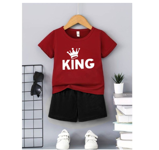 Boys Shirt Suits Baby Polo Terno Clothes 0-5 years Child Print Shirt and Shorts Terno for KidSorts Two Sets of Kids S14