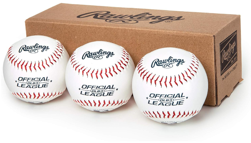 Rawlings | Official League Recreational Use Practice Baseballs | OLB3 | Youth/8U | 3 Count