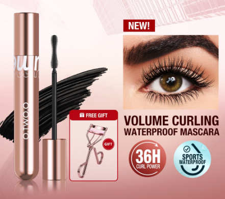 O.TWO.O Waterproof Mascara Lasting 36H Smudge-proof Eyelash Curling Black Eye Makeup