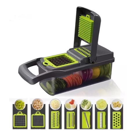 12 in 1 Vegetables Grater Portable Slicer Set Food Chopper Fruit Cutter Grinder Slicer Peeler Diced