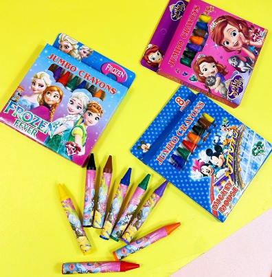 Jumbo wax crayons 8’s school supplies jumpo crayons