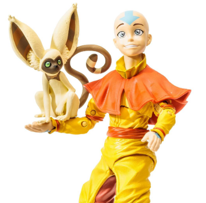 McFarlane, Avatar, The Last Airbender, 7" Aang with Momo Collectible Action Figure