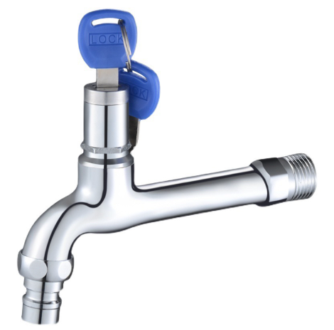 Anti-Theft Faucet Water Tap With Lock Key Alloy Key Switch Kitchen bathroom outdoor garden watering
