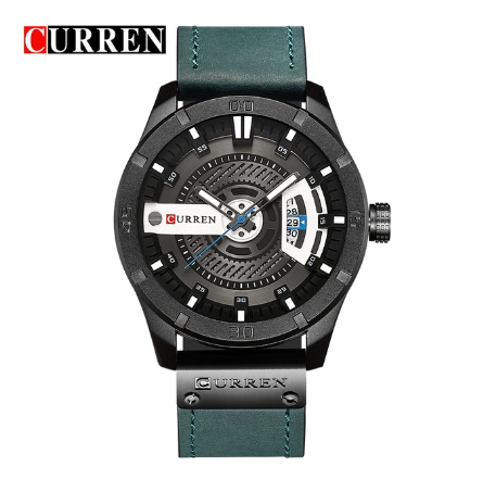 CURREN Men Watches Fashion Casual Military Quartz Sports Waterproof 8301X BLACK BLUE