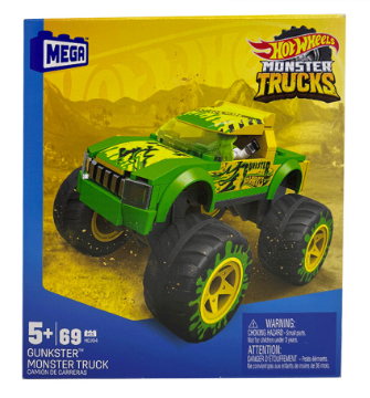 Hot Wheels Monster Trucks Mega Construx Gunkster Die-cast Vehicle