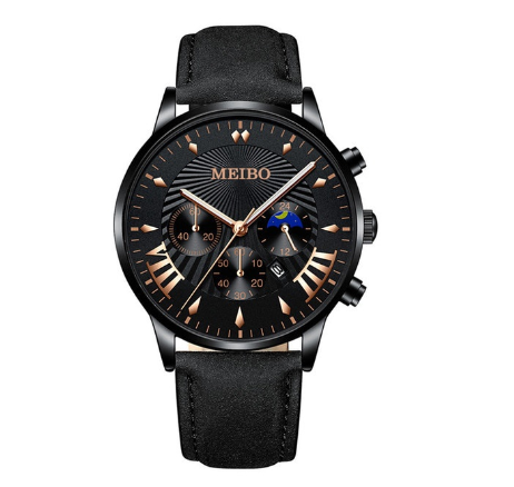 Luxury Gold Watch Men Fashion Calendar Display Stainless Steel Quartz Watch Waterproof Men's Wacthes 16