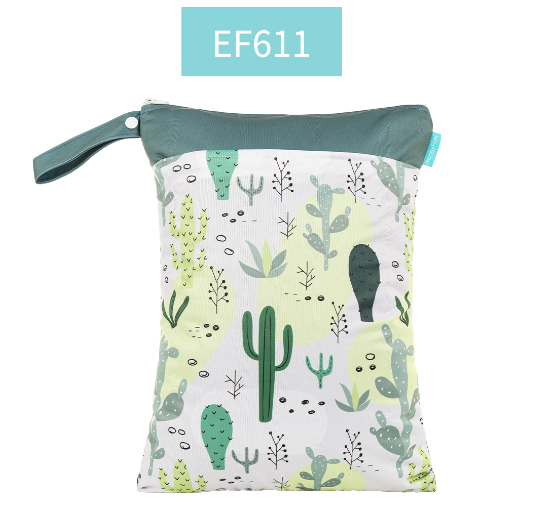 Happyflute Wetbag For Baby Diapers Nappies Waterproof Reusable Diaper Bag With Two Zipper D13