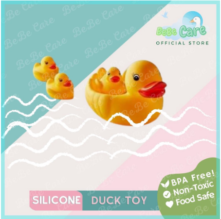 BebeCare! 4PCS One Big Duck withThree Little Ducks Baby Toys Water Floating BT0066