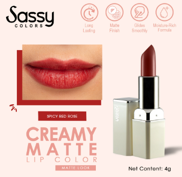 Sassy Colors Creamy Matte Lipstick