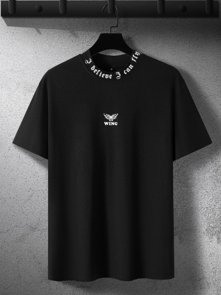 Manfinity Hypemode Men T-Shirts Fit Crew Neck Short Sleeve Graphic Tee Cool Stuff Street Summer Knit Top