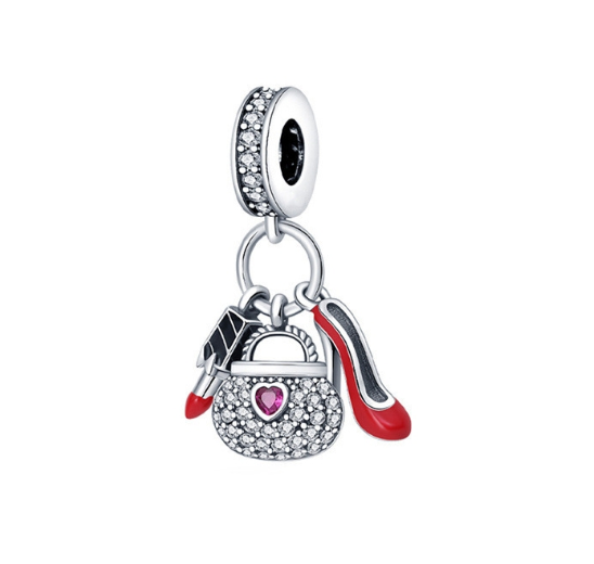 Turtle 925 Silver Pandora Dangle Charm Three In One Pendant Decoration For Bracelet Dream Catcher Beads S17