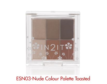 IN2IT Nude 6 Color Palette Eyeshadow Make-up 03-ESN