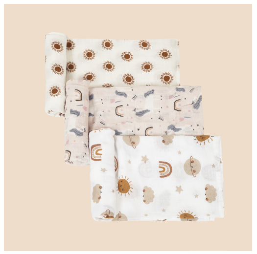 HappyFlute 120x110CM 3PCS Muslin Blanket Bamboo Cotton Baby Swaddle Soft Newborn Blanket Bath Towel Infant Wrap SET1