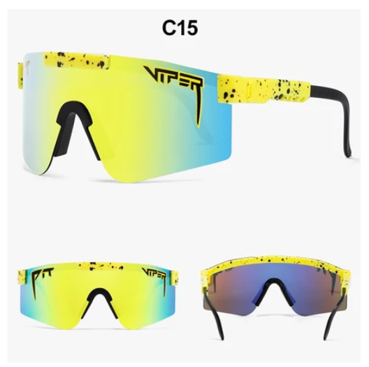 Viper Sports Sunglasses UV400 Outdoor Polarized Sports Eyewear Fashion Bike Bicycle Sunnies Mtb Goggles with Case Protection Cycling